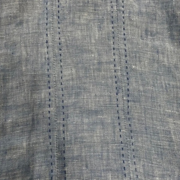 Tommy Bahama Mens Blue Short Sleeve Button Up Linen Shirt Size M - Picture 3 of 9